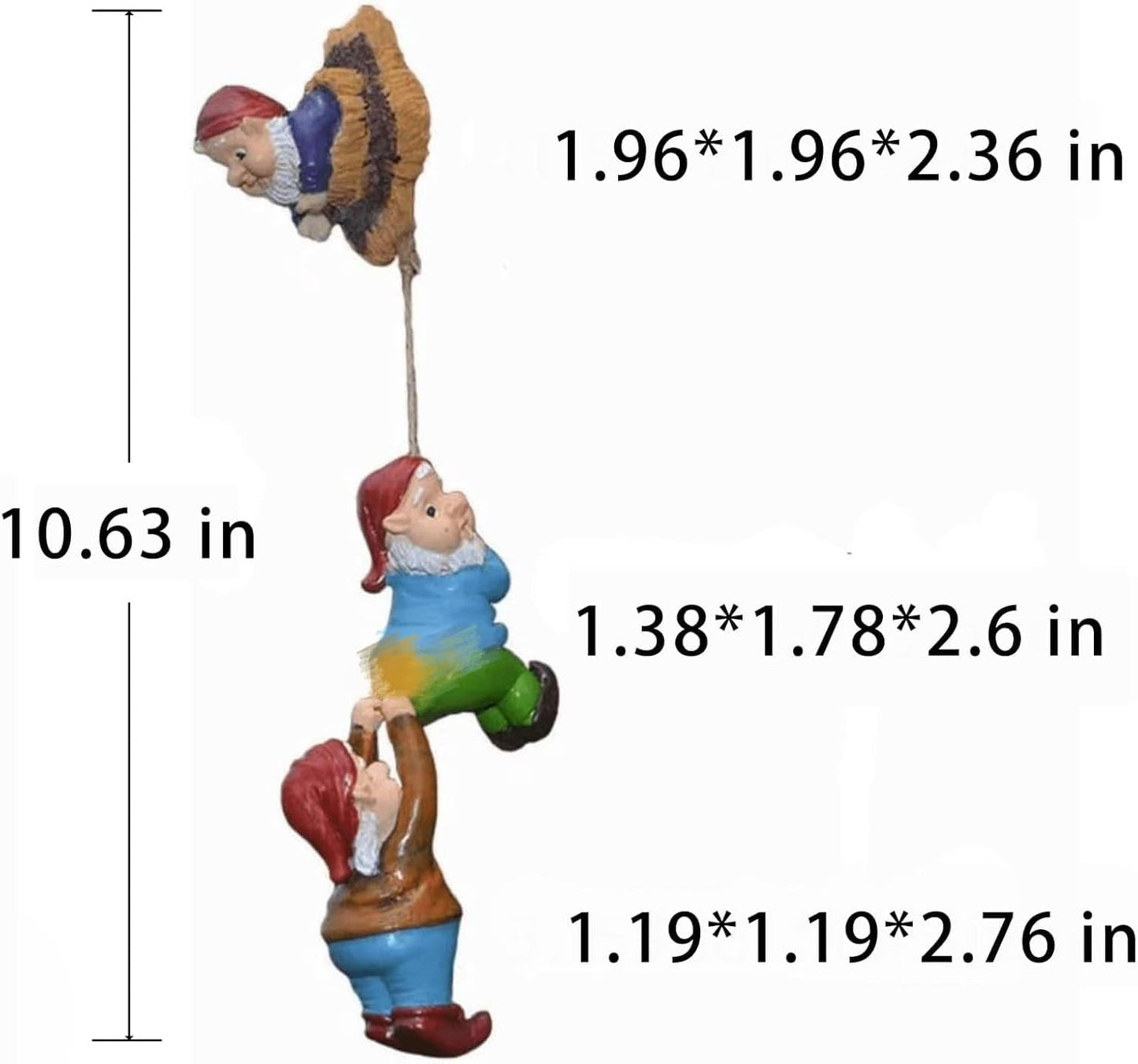 Garden Gnome Statue,Climbing Elves Sculpture,Outdoor Fairy Door Figurines,Fairy Hanging Decor,Tree Hugger Perfect for Garden Lovers Lawn, Patio,Yard Decor,Tree Peeker