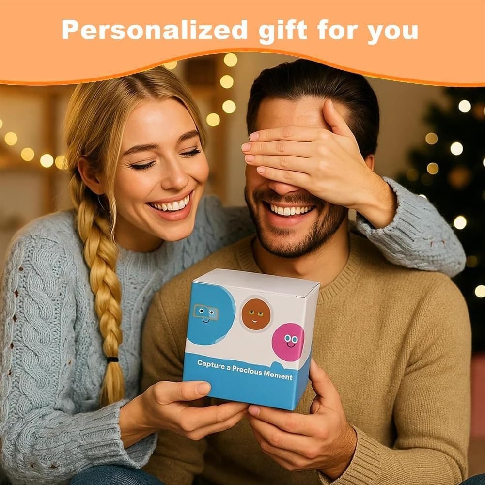 Christmas Memory Orb, Xmas Memory Sphere Ultrasound Ornament, Electronic Crystal Ball Video Player, WiFi 3D Orbs Ball, Uploadable Videos &Photos(Black,Ordinary)