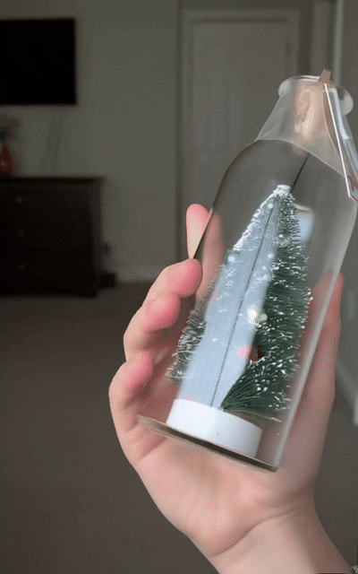 Mr. Christmas Christmas in a Bottle 8" - Musical Glass Bottle with LED Lights