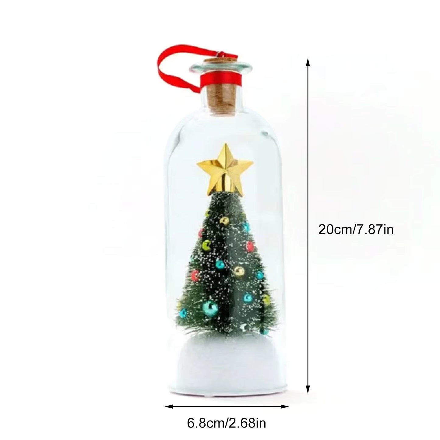 Mr. Christmas Christmas in a Bottle 8" - Musical Glass Bottle with LED Lights