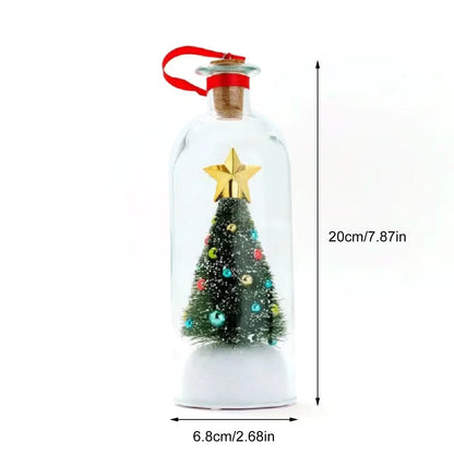 Mr. Christmas Christmas in a Bottle 8" - Musical Glass Bottle with LED Lights