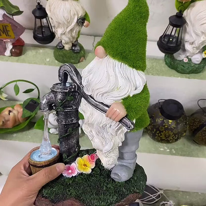 Whimsical Solar Goblin Statue for Garden – Large Resin Outdoor Figurine with Lantern Light, Funny Yard Decoration for Lawn, Porch & Patio